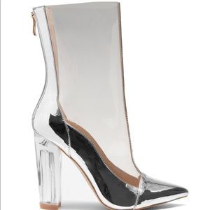 Clear Heeled Boots